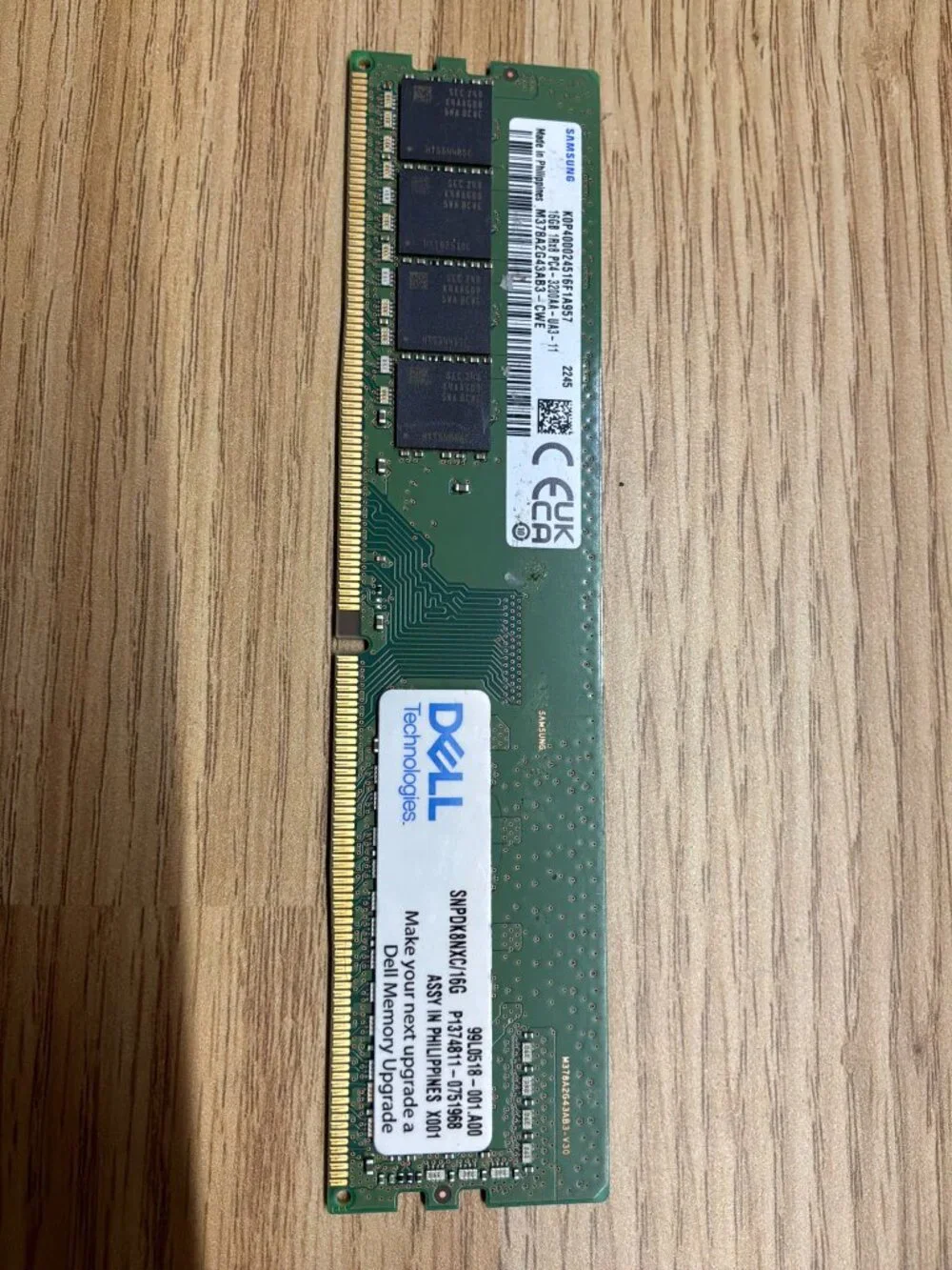 Samsung 16GB DDR4 3200MHz PC4-3200AA UDIMM Desktop RAM Memory M378A2G43AB3-CWE